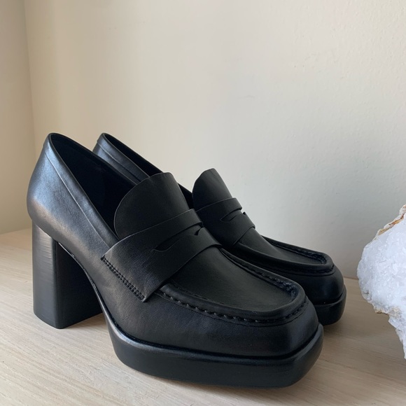 Rag & Bone MATRIX LOAFER – Platform Heels – Black - Picture 11 of 16